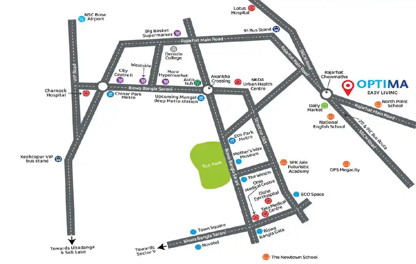 Srijan Optima Location Map